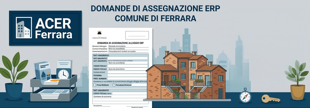 Vai alla pagina relativa alle domande di assegnazioni ERP Ferrara