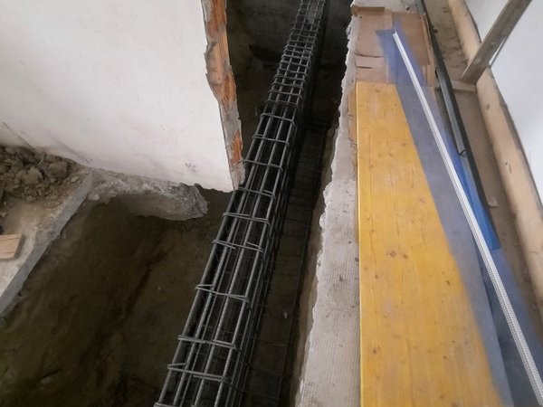 Opere strutturali con posizionamento di ferri