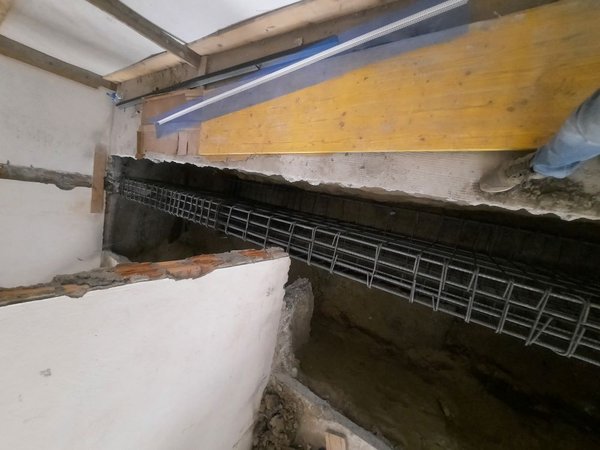 Opere strutturali con posizionamento di ferri