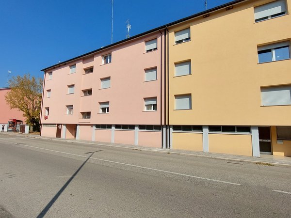 Vista del fabbricato con cappotto completato