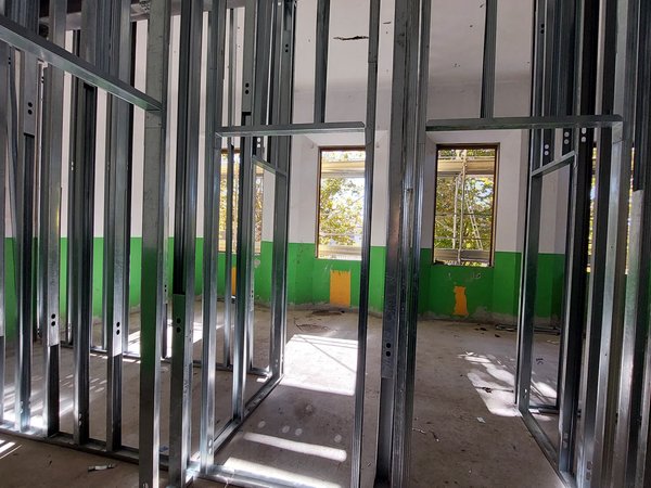 Predisposizione per la struttura delle tramezze