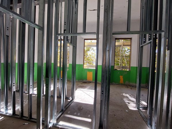 Predisposizione per la struttura delle tramezze