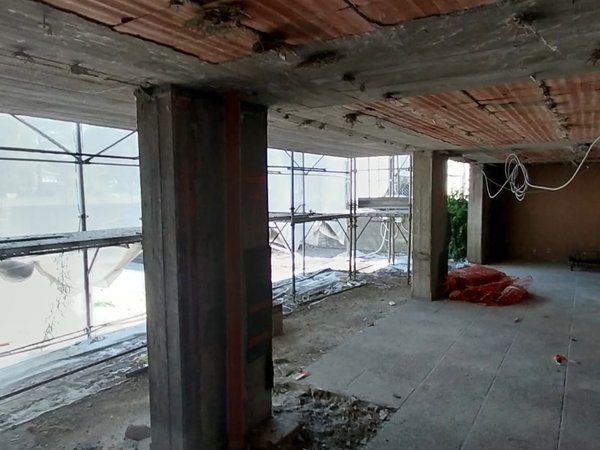 Predisposizione per intervento ingrossamento dei pilastri