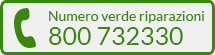 Numero verde riparazioni 800 732330